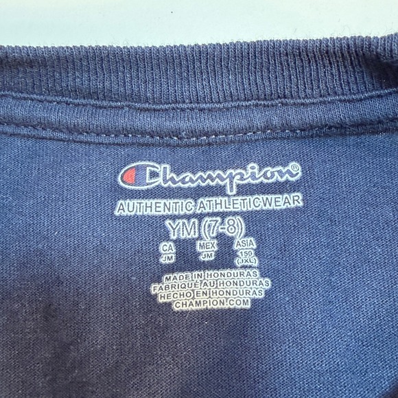 West Virginia WVU Mountaineer Basketball Champion T-Shirt Youth 7-8 Medium Blue - Picture 5 of 7